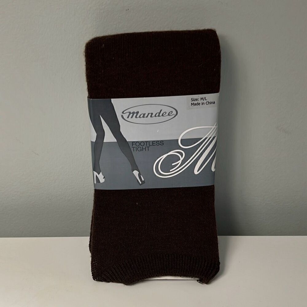 Mandee Women's Brown Footless Tights